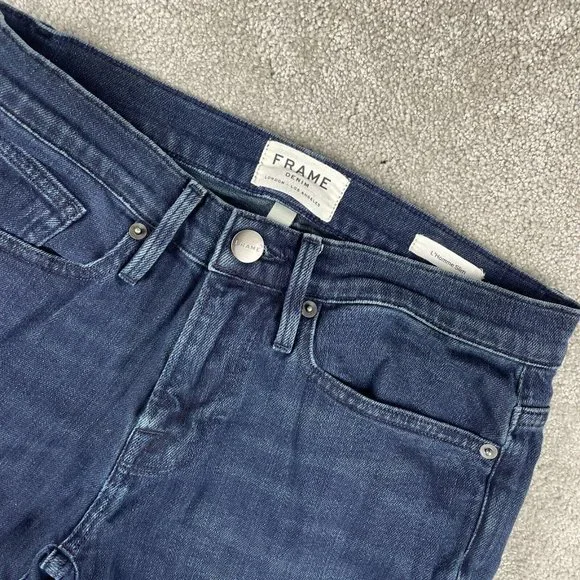 FRAME Denim L’Homme Men's Size 28x32 Slim Stretch Dark Wash Jeans - Picture 1 of 9